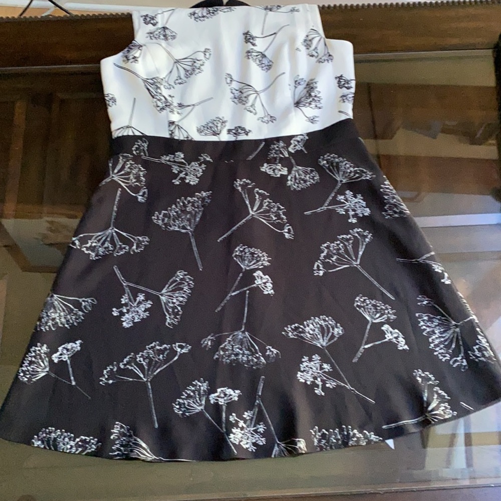NWOT. CeCe Dandelion Print Colorblock A-Line Dress - Picture 10 of 11